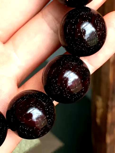 2016年度最爆1.8金星手串,透亮包浆成色,真正意义上的黑珍珠！1.8