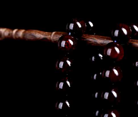 印度小叶紫檀20mm持珠野生林高密榴疤老料2串打包
