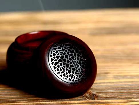 熏香手炉|印度小叶紫檀一木制器经典款
