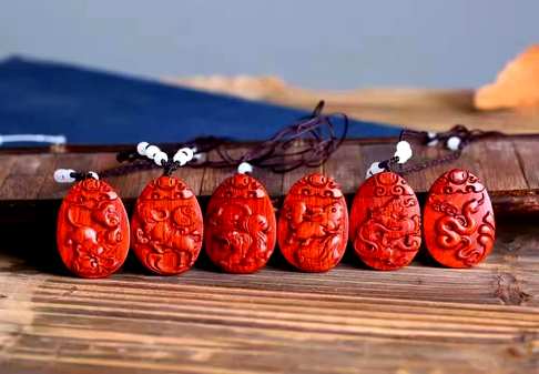 十二生肖·吊坠系列,印度小叶紫檀老料精雕