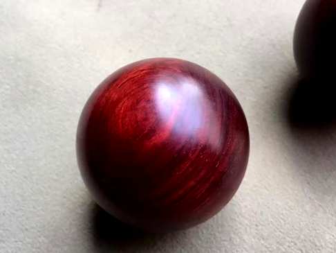 印度小叶紫檀保健球一对49mm