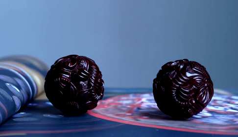 吉象保健球健身球印度小叶紫檀直径50mm,