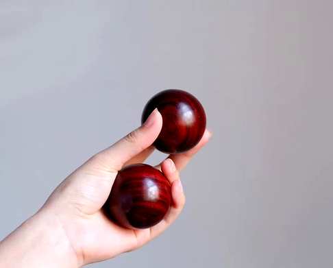 印度小叶紫檀大料50mm【保健球】健身球