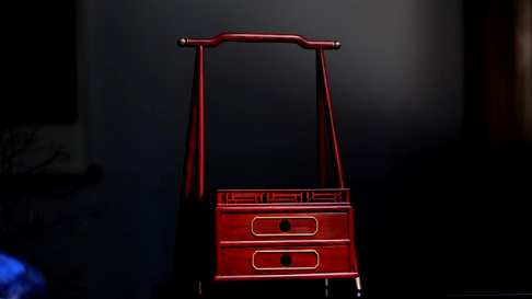 红花梨·提篮式茶柜
