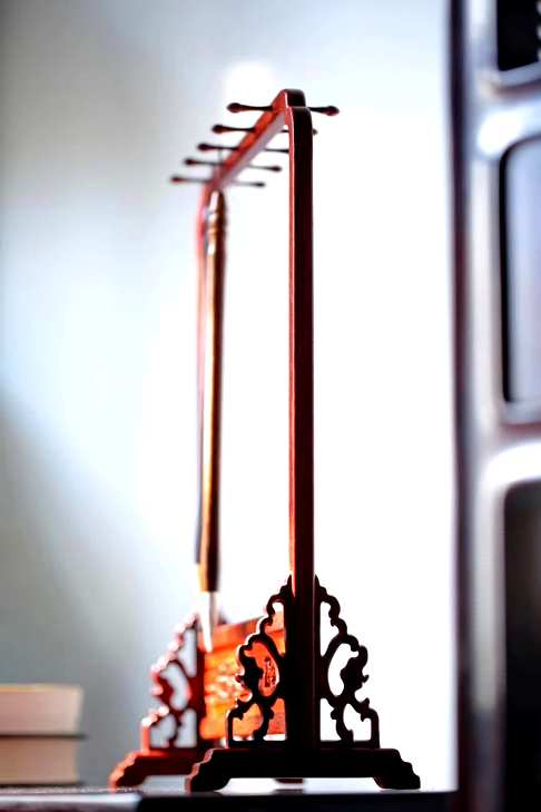 璃龙·笔架,小叶紫檀榫卯制器尺寸28.5cm*38.5cm*12cm重395g