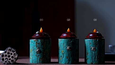 【蛙趣】茶叶罐,紫檀拆房老料巧妙设计,纯银制青蛙与底漆相应成趣