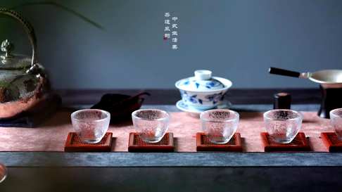 小叶紫檀简影茶杯垫,中国古建窗格门窗之美精致的格子,优雅的茶