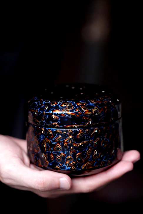 大漆『烟灰缸收纳罐』,大漆制器,非遗手艺传承,可为烟灰缸,亦可作