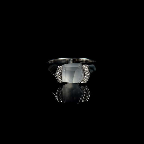 18k冰种无色翡翠随形戒指-翡翠-冰种-A15A017H02010