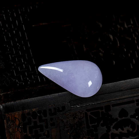 糯种紫罗兰翡翠水滴吊坠-翡翠-细糯种-A15H917J02018