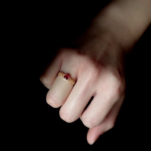 鸽血红红宝石戒指--红宝石-F25CM21L20022