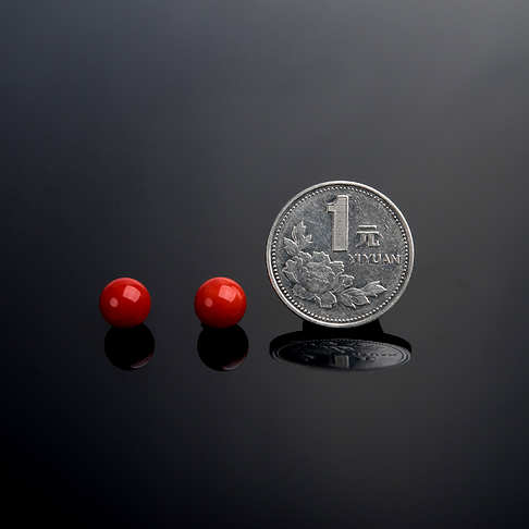 8.5mm沙丁朱红珊瑚圆珠--红珊瑚-沙丁-B106817F03006