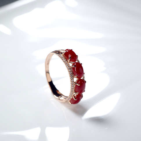 阿卡牛血红珊瑚戒指--红珊瑚-阿卡-B10DX20E16005