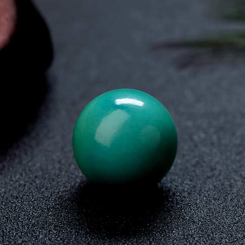 21.5mm中高瓷蓝绿绿松石圆珠--绿松石-F22BY19I18004