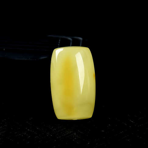 柠檬黄蜜蜡桶珠吊坠-蜜蜡-A01D817I02013