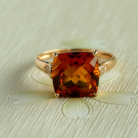 金镶钻黄水晶戒指--水晶-A040416H24027