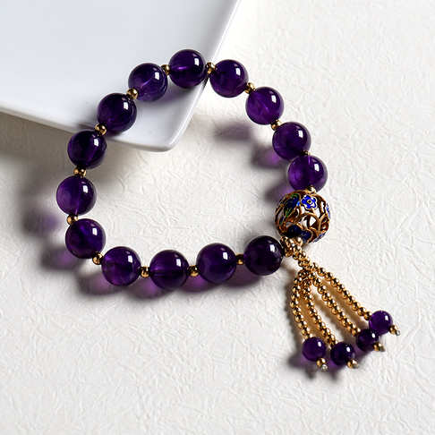 紫水晶手串--水晶-A970316K05008