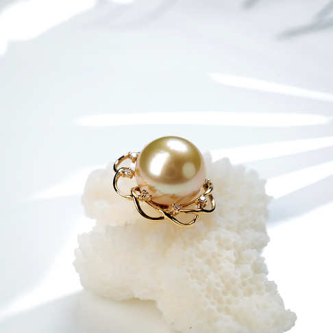 海水金色珍珠吊坠--珍珠-海水珠-B38A919H01003