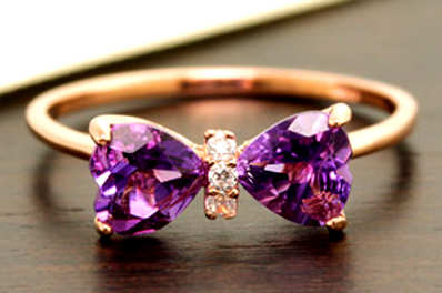紫水晶戴左手或右手 紫水晶-左手