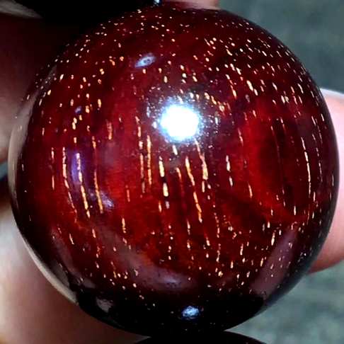 【收藏品】小叶紫檀2.0×12颗 满金星 泥料材质 玻璃珠