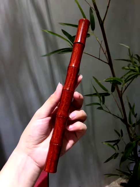 小叶紫檀竹节香筒高密高油老料整木挖长240mm直径2