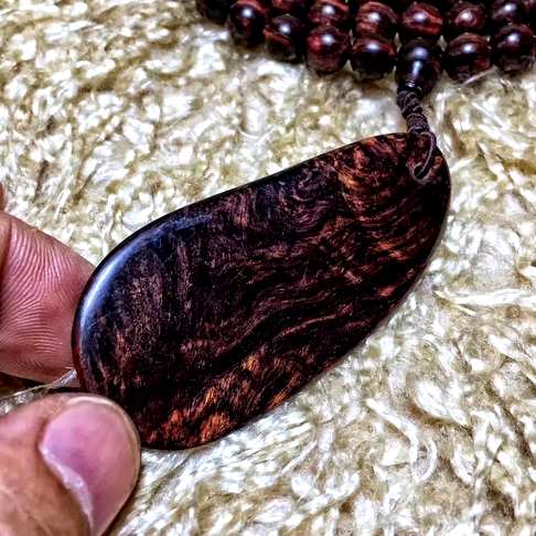 沉水级海黄紫油梨老料0.8的108颗精美虎皮纹360度纹！
