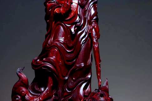 【达摩】小叶紫檀达摩根雕摆件顶级雕工！一切言语的评价都是无