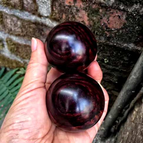 海南黄花梨老油梨沉水保健球――5.0尺寸正宗海南野生林老料