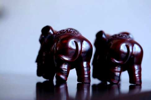 在中国传统文化里“象”与“祥”字谐音故象被赋予了更多吉祥的寓意 象的背上
