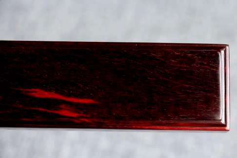 小叶紫檀老料镇尺一对42.2×4.8×2.5cm二膘料非常漂亮的火焰纹