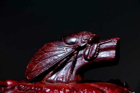 小叶紫檀多子多福大壶27.5×15×15.5cm大尺寸精工雕刻注意尺寸